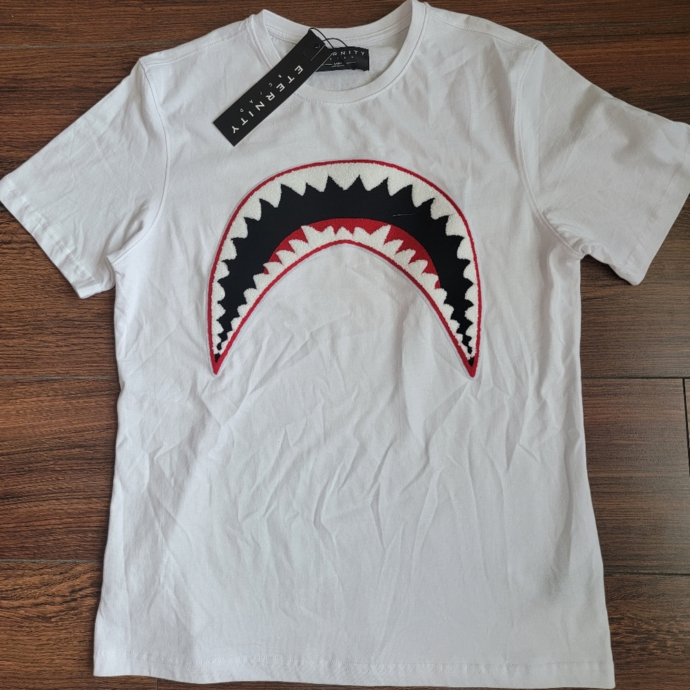 White Sharkmouth Tee